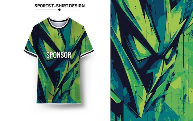 Camiseta deportiva y diseño de fondo