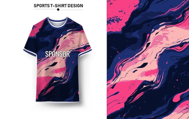 Camiseta deportiva y diseño de fondo