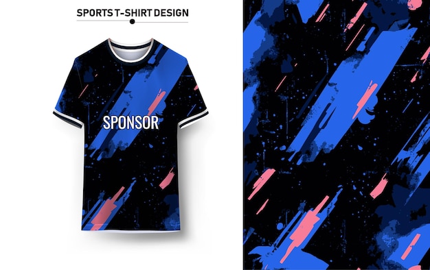 Camiseta deportiva y diseño de fondo