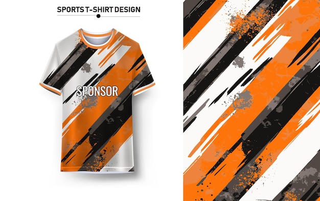 Camiseta deportiva y diseño de fondo