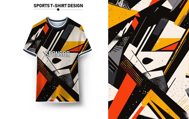 Camiseta deportiva y diseño de fondo