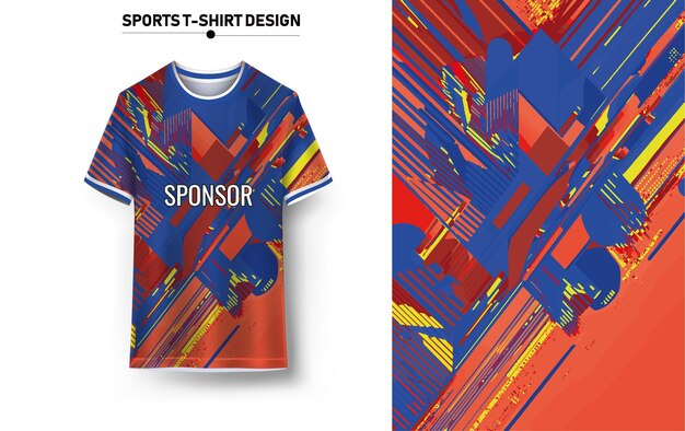 Camiseta deportiva y diseño de fondo