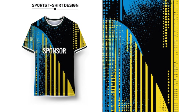 Camiseta deportiva y diseño de fondo