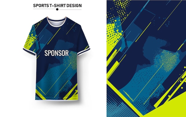 Camiseta deportiva y diseño de fondo
