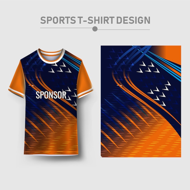 Camiseta deportiva y diseño de fondo