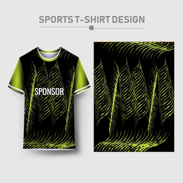 Vector camiseta deportiva y diseño de fondo