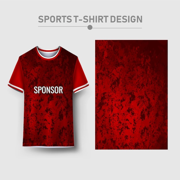 Vector camiseta deportiva y diseño de fondo