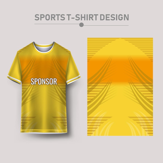 Vector camiseta deportiva y diseño de fondo