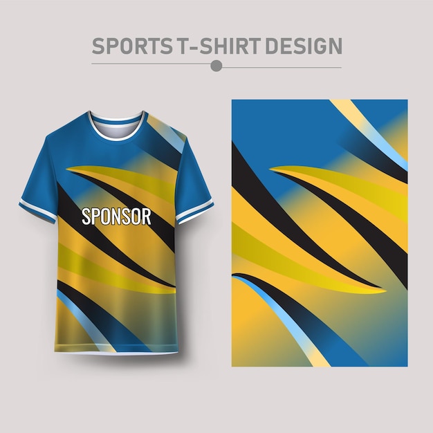 Camiseta deportiva y diseño de fondo