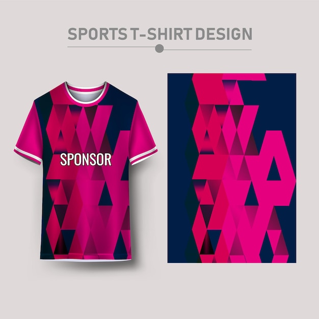 Camiseta deportiva y diseño de fondo