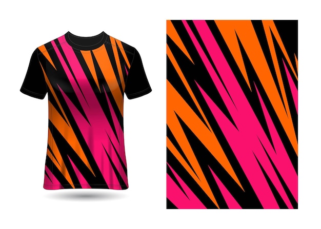 Camiseta deportiva de diseño de textura abstracta para carreras de fútbol, juegos de motocross, ciclismo, vector