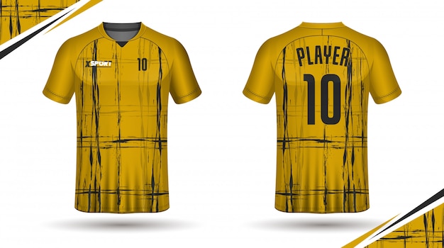 Vector camiseta deportiva de fútbol jersey template