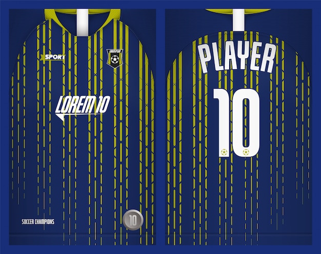 Camiseta deportiva de fútbol jersey template