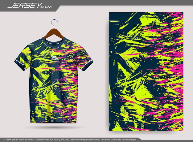 Camiseta deportiva Jersey. Maqueta de camiseta de fútbol para club de fútbol. Adecuado para camiseta, fondo, póster.