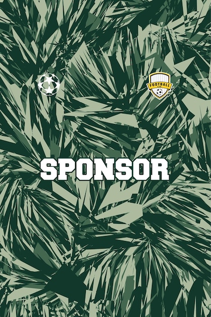 Camiseta deportiva de patrón abstracto para la sublimación de calidad HD