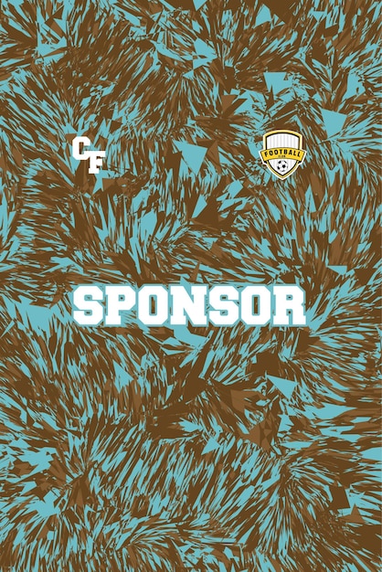 Camiseta deportiva de patrón abstracto para la sublimación de calidad HD