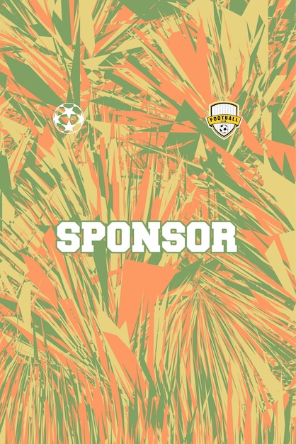 Camiseta deportiva de patrón abstracto para la sublimación de calidad HD