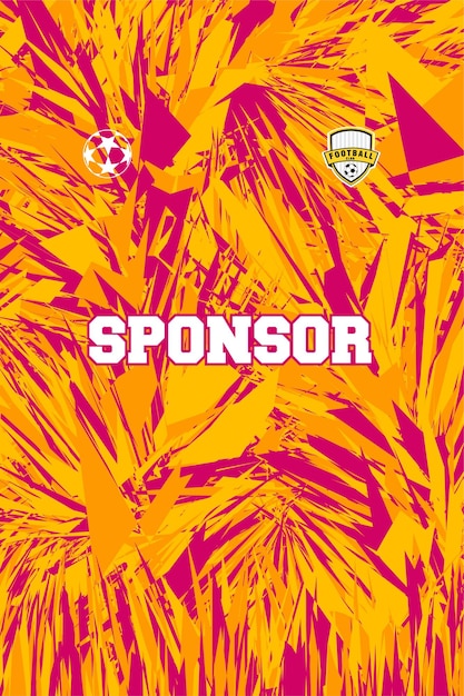 Camiseta deportiva de patrón abstracto para la sublimación de calidad HD