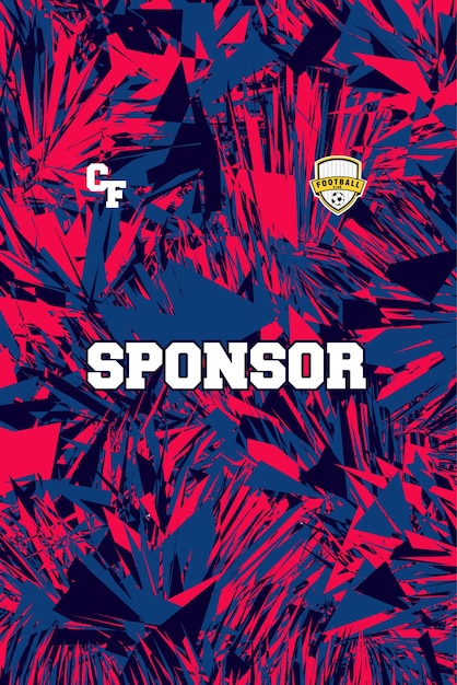 Camiseta deportiva de patrón abstracto para la sublimación de calidad HD