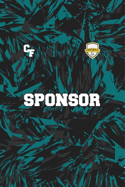 Camiseta deportiva de patrón abstracto para la sublimación de calidad HD