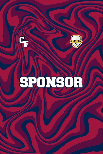 Camiseta deportiva de patrón abstracto para la sublimación de calidad HD