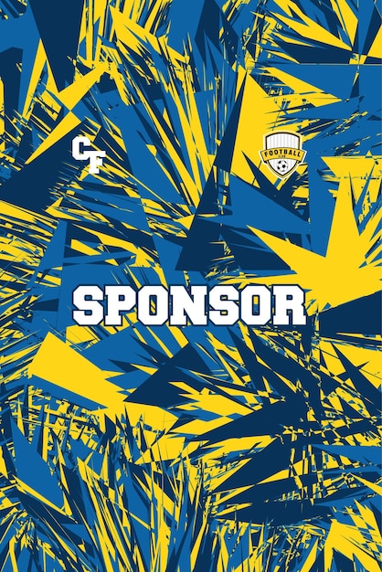 Camiseta deportiva de patrón abstracto para la sublimación de calidad HD