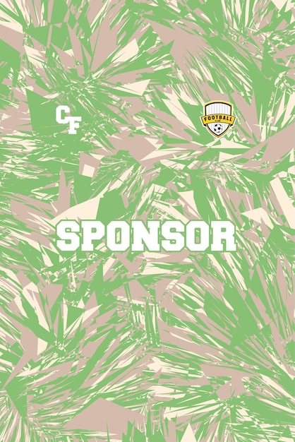 Camiseta deportiva de patrón abstracto para la sublimación de calidad HD