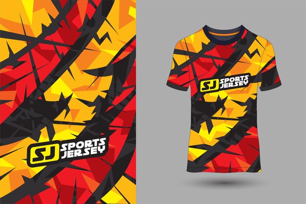 Camiseta deportiva con patrón de textura grunge de fondo abstracto