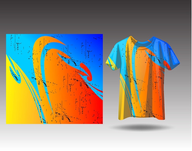 Vector camiseta deportiva y plantilla de camiseta maqueta de vector de diseño de camiseta deportiva