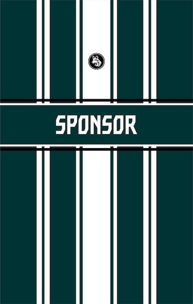 Camiseta deportiva de rayas verticales verdes y blancas
