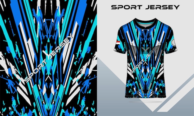 Camiseta deportiva con textura abstracta, diseño de fútbol para carreras, juegos de fútbol, juegos de motocross, ciclismo.