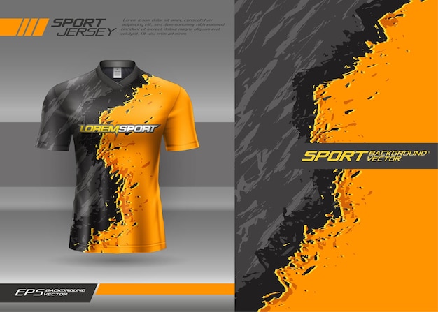 Camiseta deportiva textura abstracta diseño de jersey para carreras fútbol juegos motocross juegos ciclismo