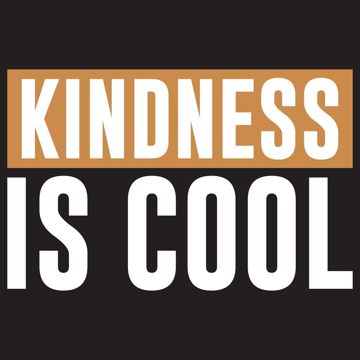 La camiseta del día mundial de la bondad Be kindnesswavytypographyretro el diseño de la camiseta