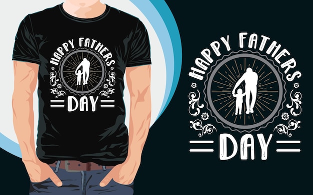 Vector camiseta para el día del padre diseño tipografía camiseta