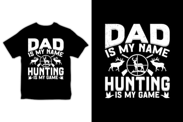 Camiseta del día del padre de Hunting Dad