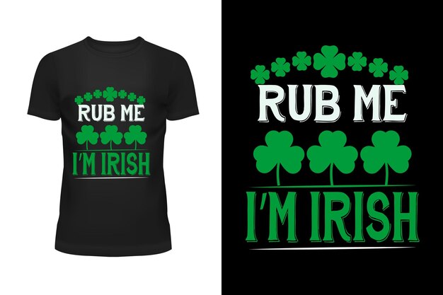 La camiseta del Día de San Patricio diseña el vector premium o el fondo del Día de San Patricio.