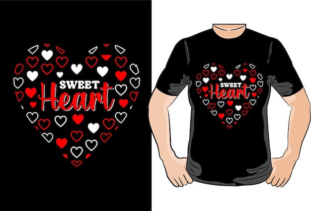 Vector camiseta de día de san valentín diseño vectorial tipografía de día de san valentín diseño de camiseta