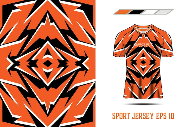 Camiseta diseño deportivo para carreras jersey ciclismo fútbol juego premium vector