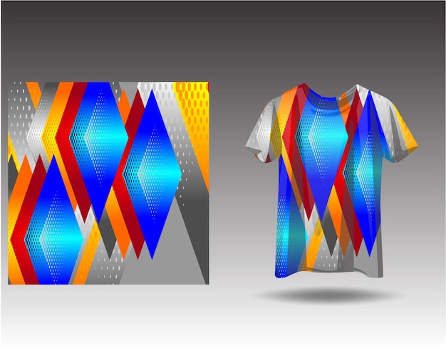 Vector camiseta diseño deportivo para carreras jersey ciclismo fútbol juegos motocross