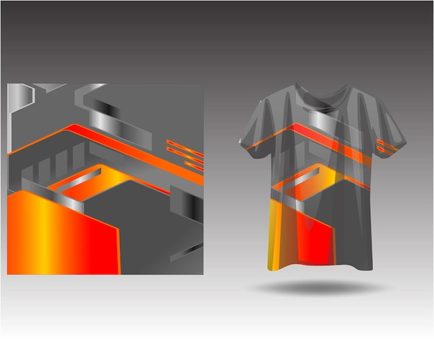 Vector camiseta de diseño deportivo para carreras de jersey, ciclismo, fútbol, juegos.