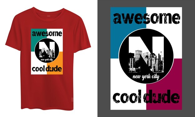 camiseta diseño maqueta vector letras ilustración tipografía
