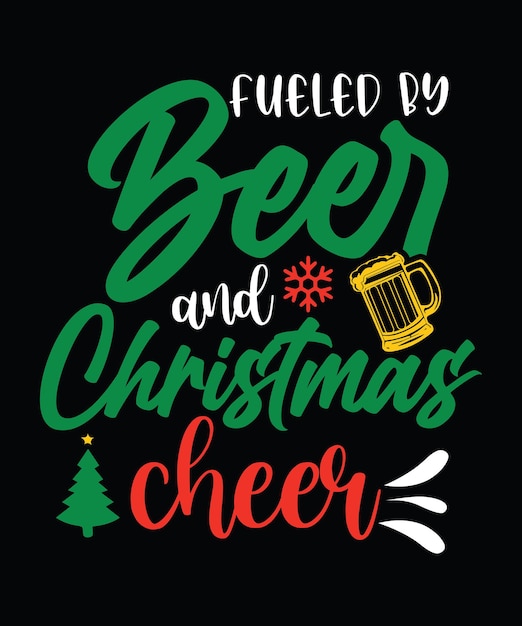 La camiseta divertida de Navidad de Vector.
