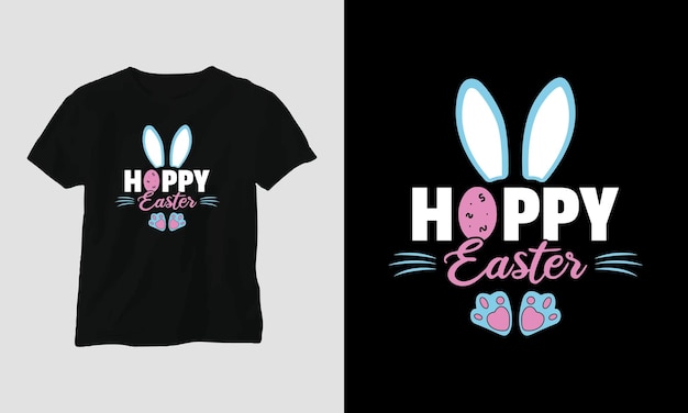 Vector camiseta del domingo de pascua que dice pascua de lúpulo.