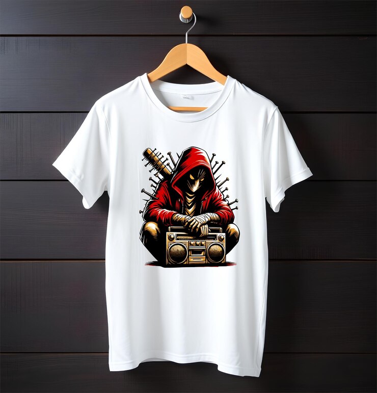 Camiseta elegante con diseño de arte callejero urbano
