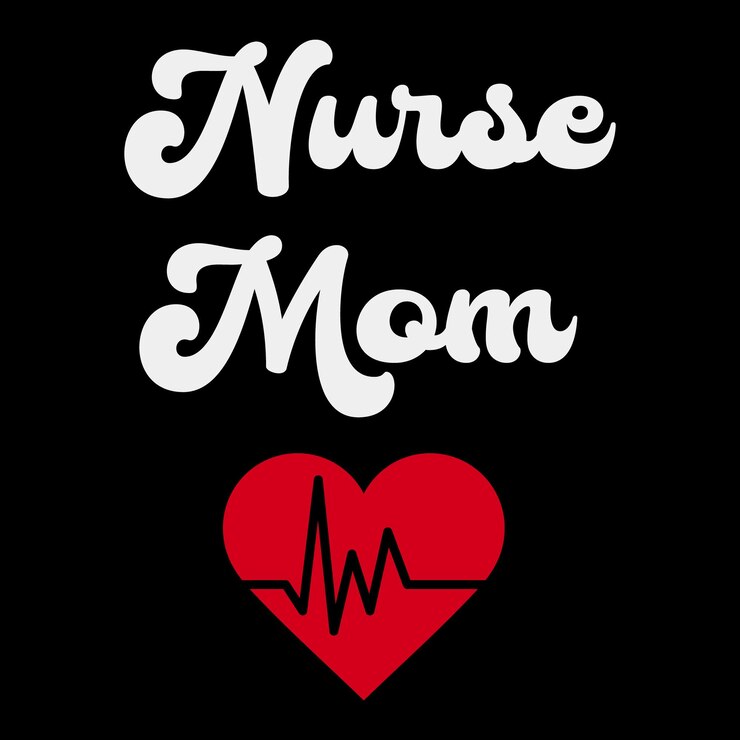 Vector camiseta de enfermera para la madre camiseta para el día de la enfermera para las madres