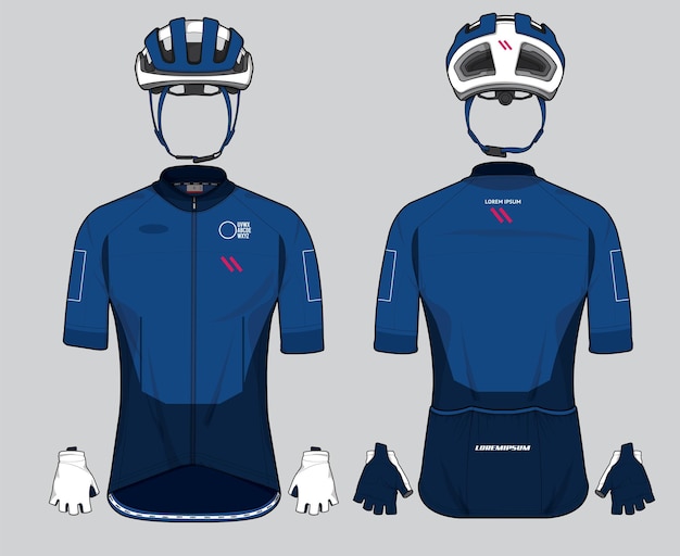 Vector camiseta del equipo de ciclismo uniforme de ciclismo