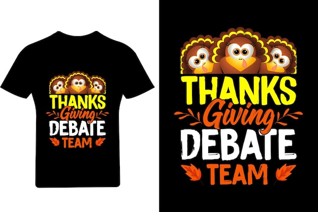 Camiseta del equipo de debate de Acción de Gracias, camiseta de Acción de Gracias, pavo divertido, fresco, Svg de Acción de Gracias, feliz