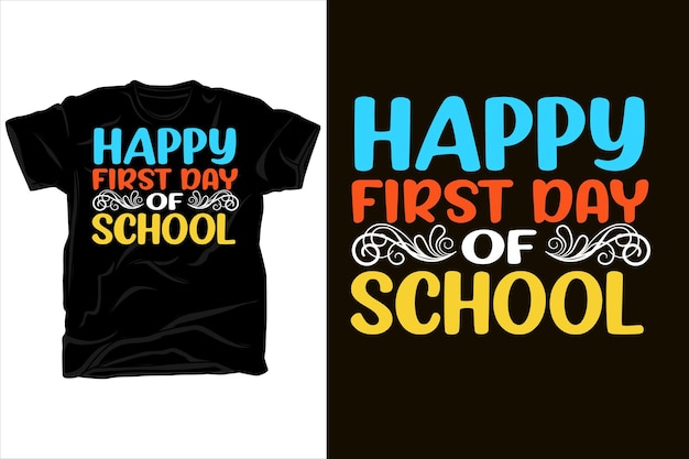 camiseta feliz primer dia de clases