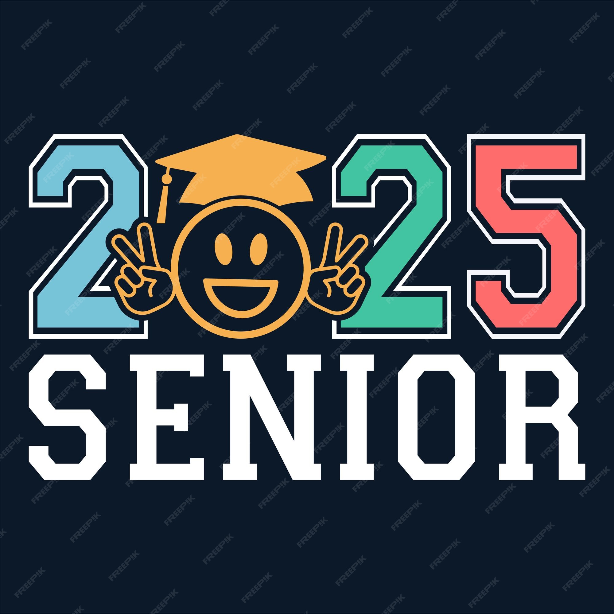 Camiseta fiesta escuela secundaria o graduado universitario senior 2025