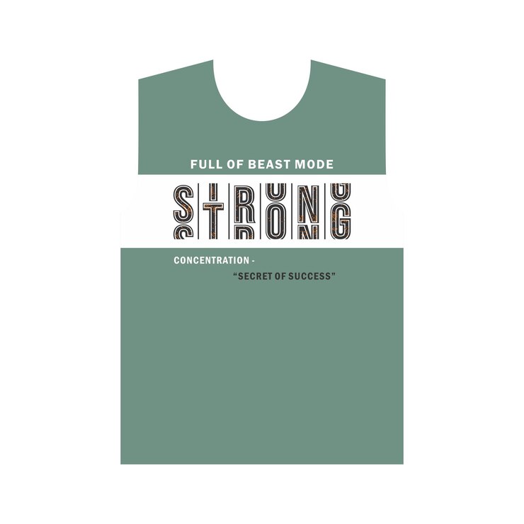 Vector camiseta fuerte para el modo bestia